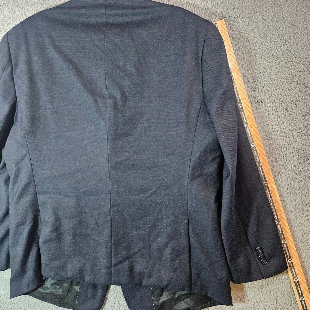 Tommy Hilfiger Suit Blazer Sport Coat Men 48R Wool 2-Button Textured‎ Black - Picture 15 of 16